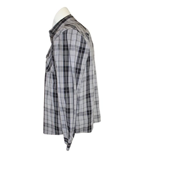 Amp Lify  /Long sleeved button up/ (Size M) Gray/Black - Picture 2 of 15